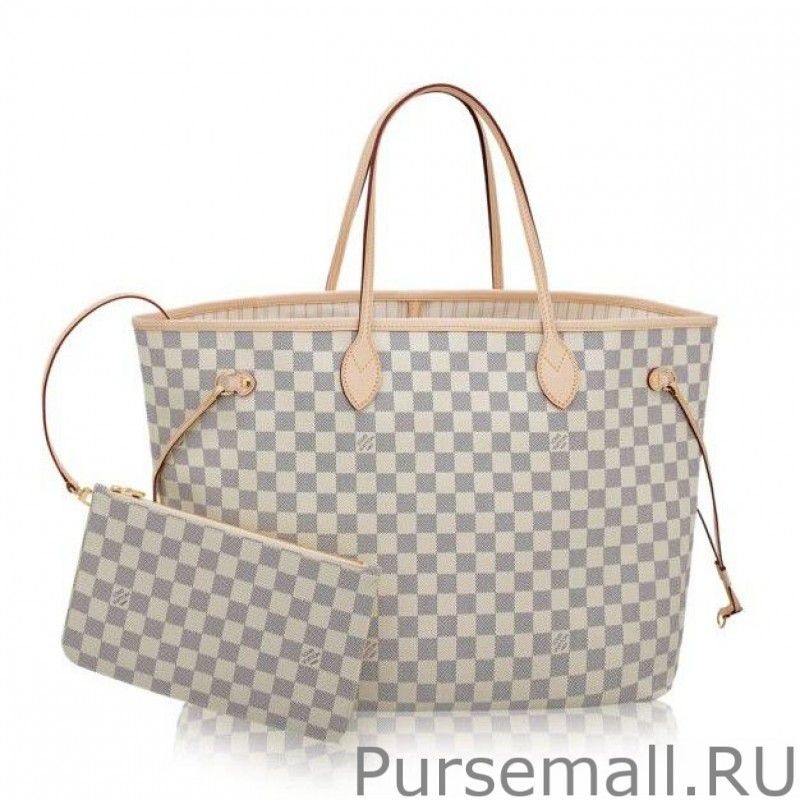 Perfect Neverfull GM Damier Azur Canvas N41360