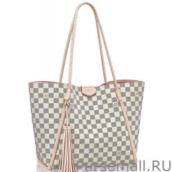 High Quality Propriano Tote Damier Azur N44027 White