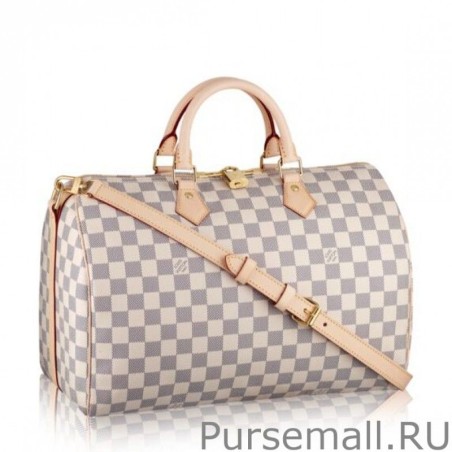 Inspired Speedy Bandoulière 35 Damier Azur N41372